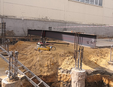 Испытания буронабивных свай для фундамента склада