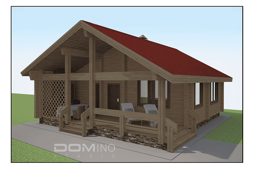 Баня 9х10- 1 эт-брус- АР Баня 9х10- 1 эт-брус- АР