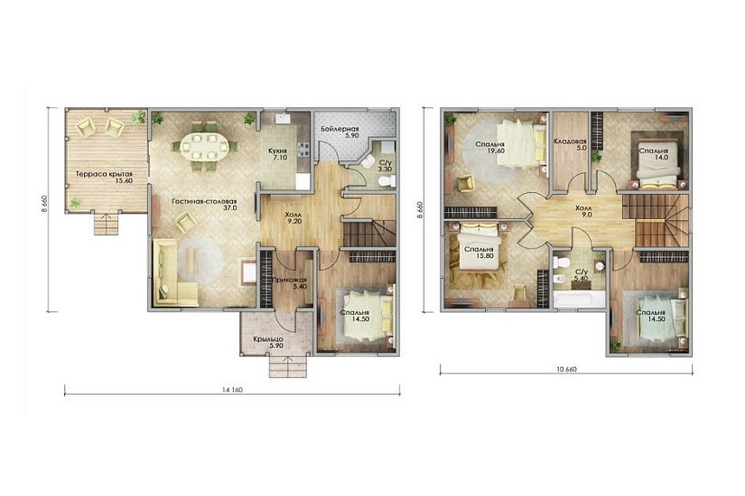 Каркасный дом КД-185