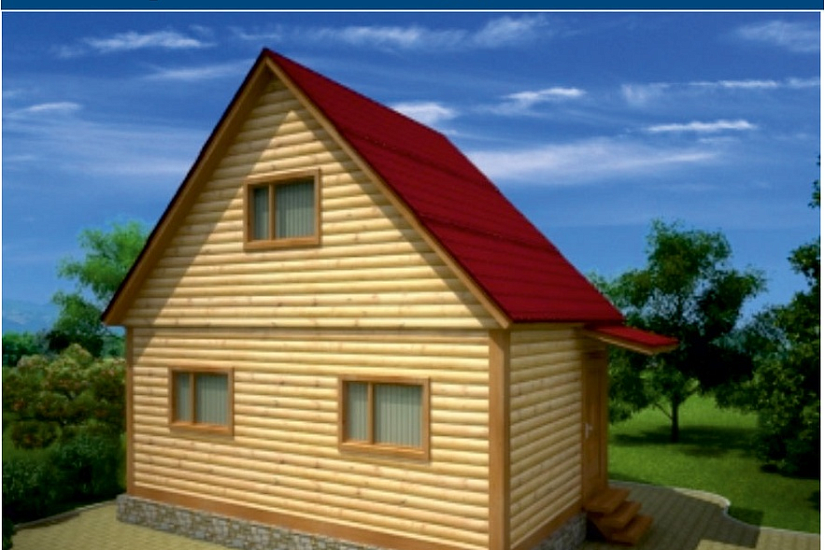 Каркасный дом 4х5 К1П5