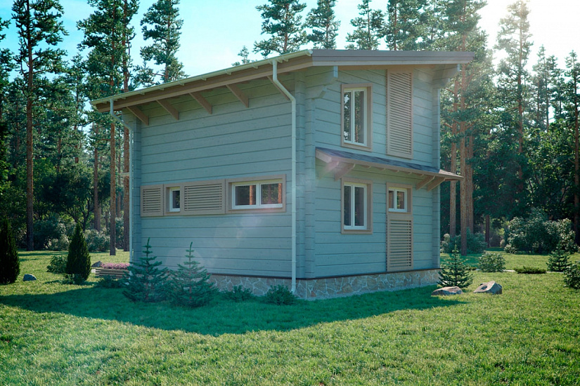 Проект дома из бруса №322 Проект дома из бруса №322