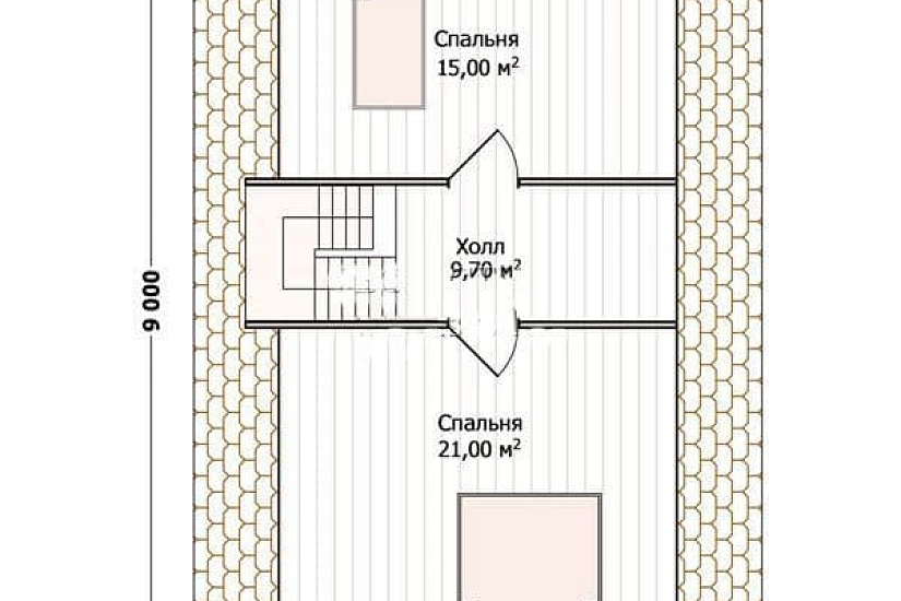 Дом из профилированного бруса ПБ-104