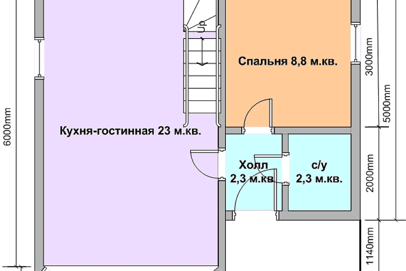 Дом 7х7 с эркером 1