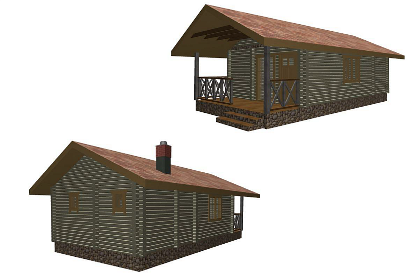 Баня-проф.брус-160х135-1эт-5200х10400мм-АР Баня-проф.брус-160х135-1эт-5200х10400мм-АР