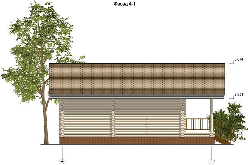 Дом-бревно200мм-10250х5500-1эт-АР