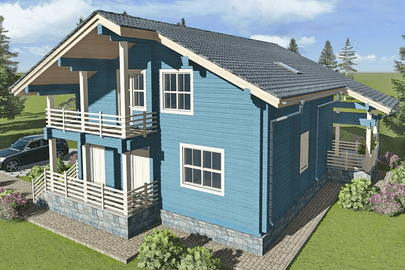 Дом-брус230х188мм-13300х11600мм-1,5эт-АР-КР Дом-брус230х188мм-13300х11600мм-1,5эт-АР-КР