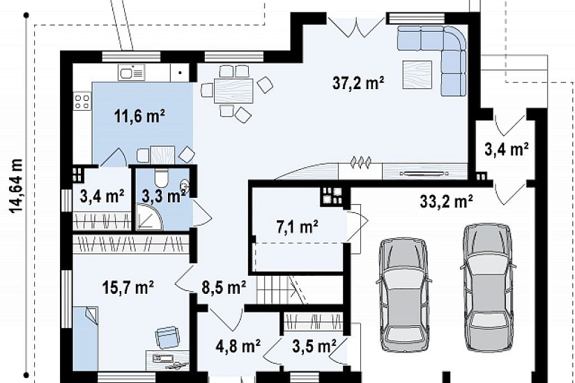 ДОМ ИЗ ГАЗОБЕТОНА ГД-227
