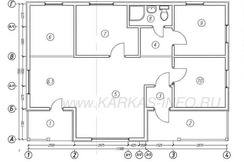 Дом каркасный