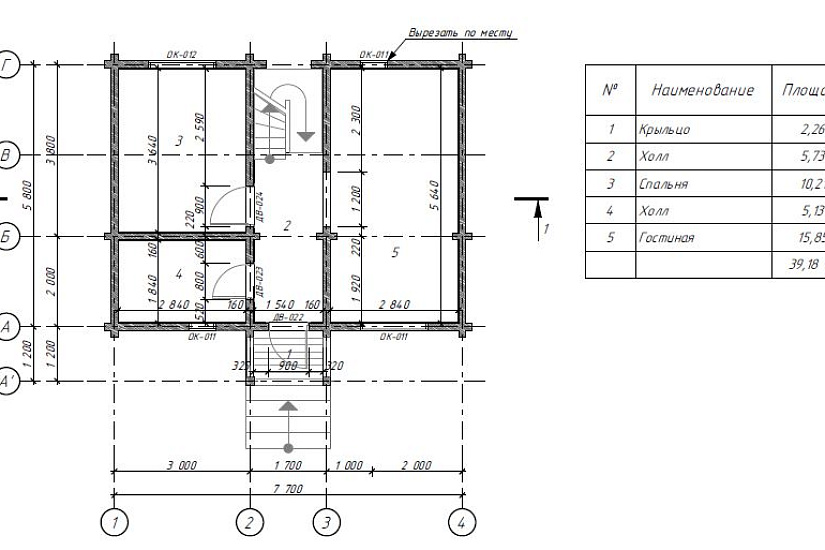 Проект дома из бруса №АС-07 Проект дома из бруса №АС-07