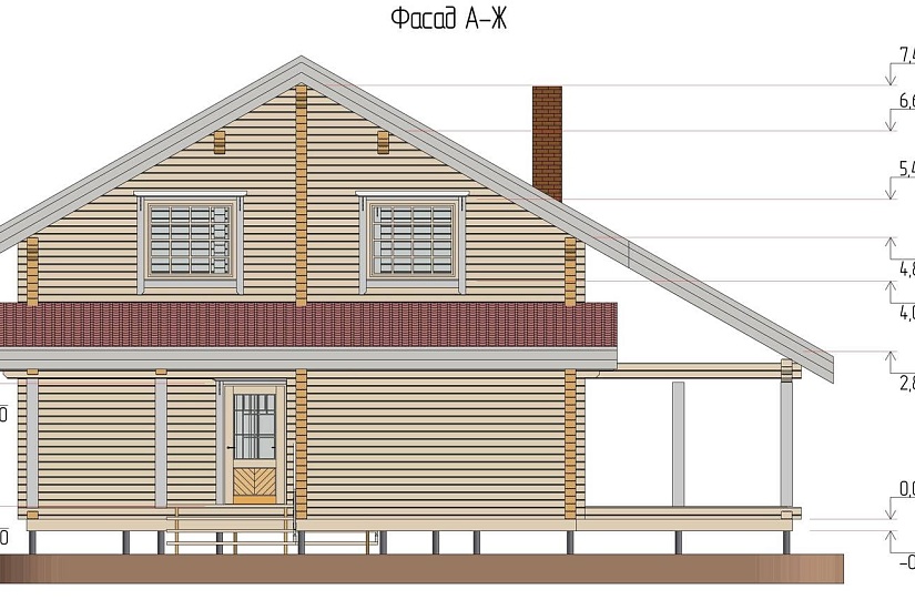 Дом-брус150х150-12900х14000-1,5эт-АР