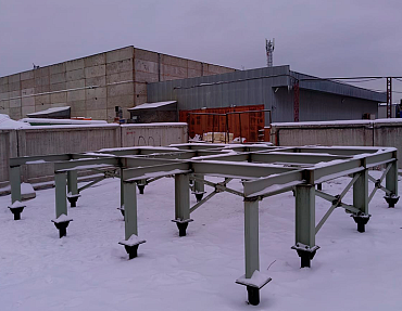 Трансформаторная подстанция на фундаменте из винтовых свай