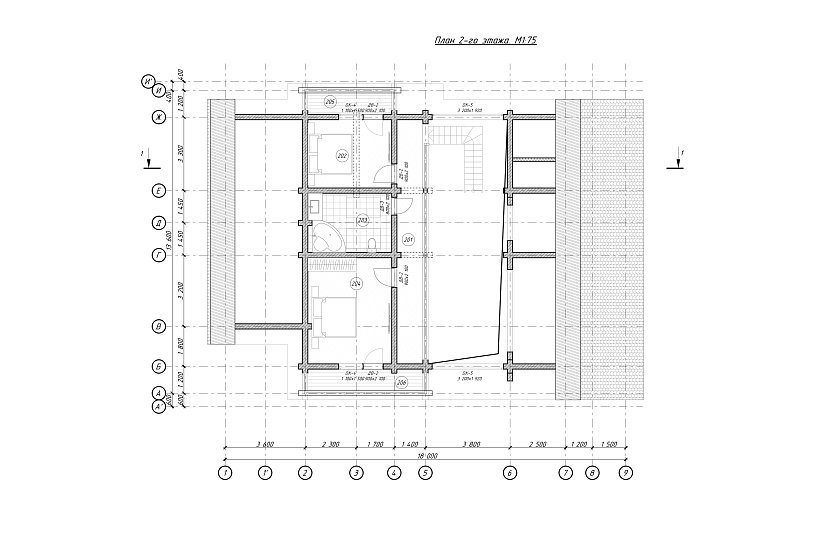 Дом-1,5эт-профбрус-18000х13600мм-КД Дом-1,5эт-профбрус-18000х13600мм-КД
