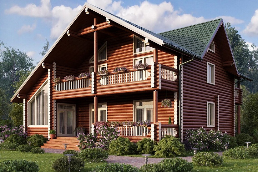  Дом из бревна ОБ-213