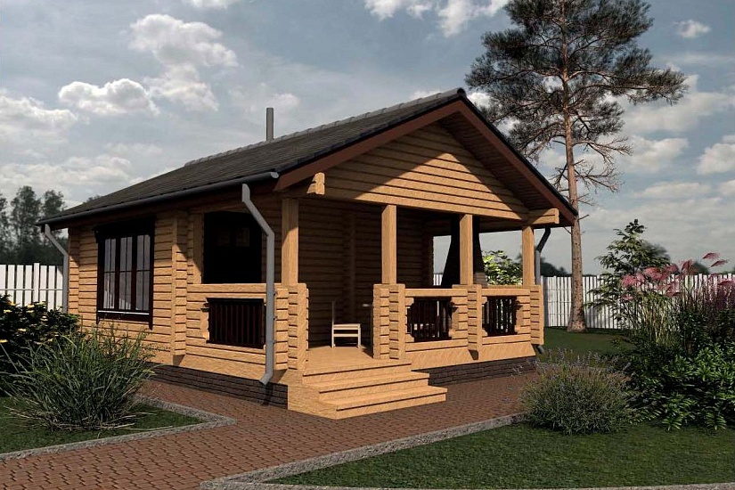 Баня из бруса №634