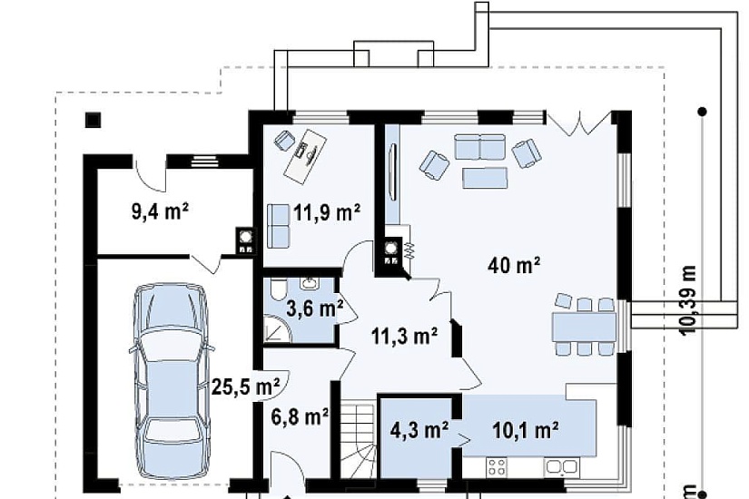 ДОМ ИЗ ГАЗОБЕТОНА ГД-183б