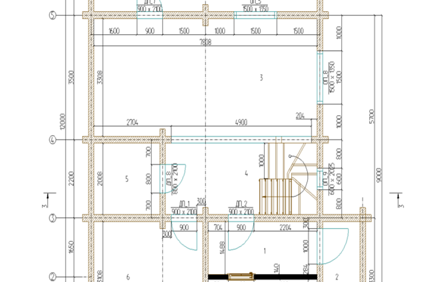 Дом-брус-2этажа-9500х12000-АР-КД