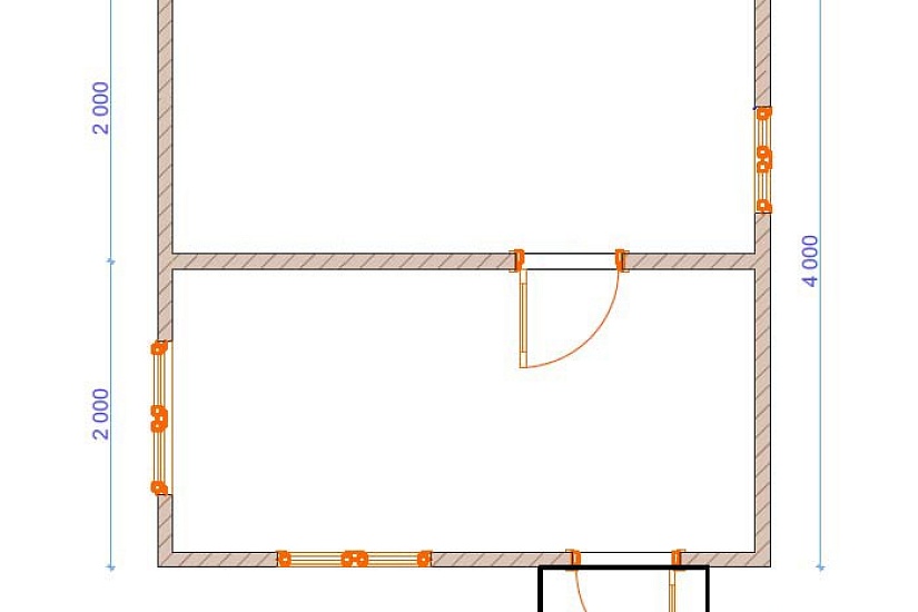 Садовый домик из бруса №2