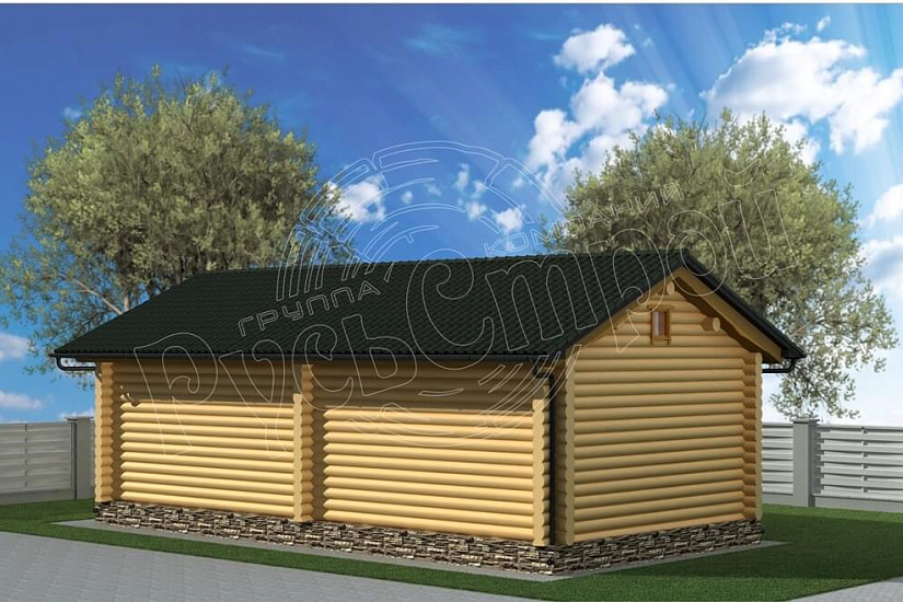 ПРОЕКТ Б-33 БАНЯ ИЗ ОЦИЛИНДРОВАННОГО БРЕВНА