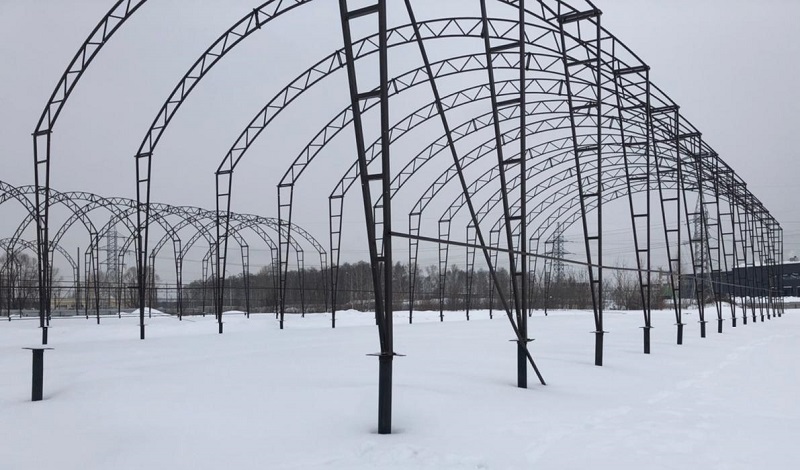 Садовый центр на винтовых сваях