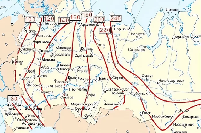 Глубина промерзания грунта