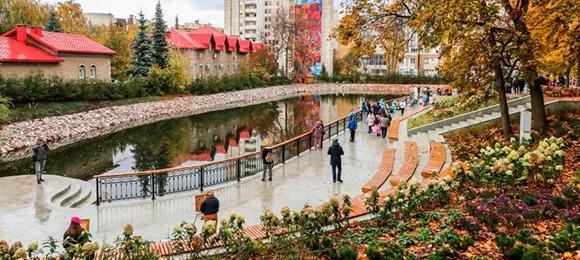Амфитеатр на винтовых сваях