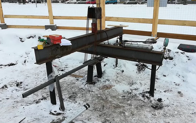 Фундамент новогодней елки в Красноярске 1