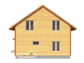 Жилой дом из бруса №5 10x10 м