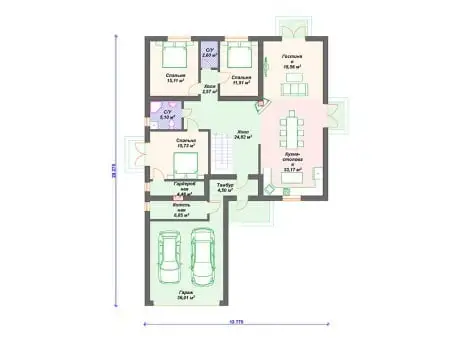 Проект дома К-098 (180.59 кв.м)