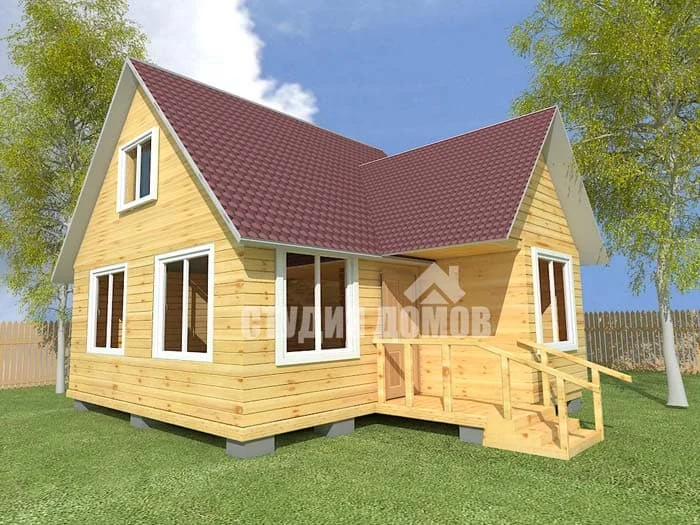 Дом из бруса №30 9x8,5 м