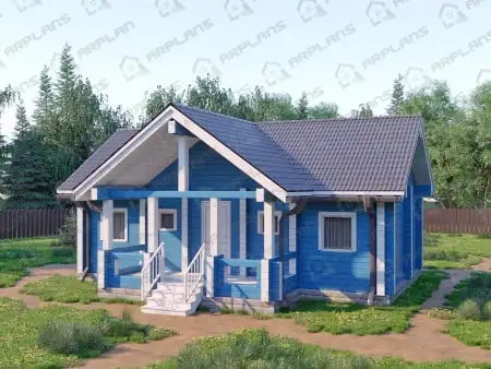 Проект бани Б-034 (51.26 кв.м)