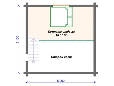 Проект бани Б-037 (129.60 кв.м)