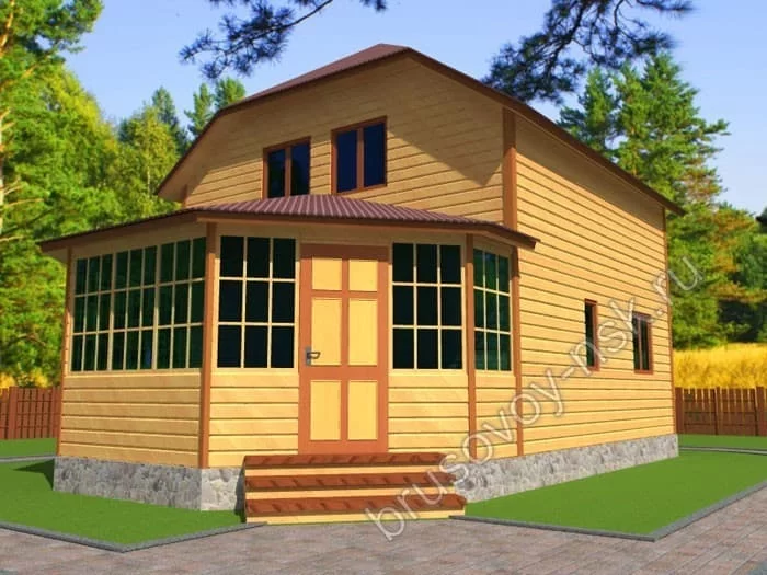 Дом из бруса «Виктор»