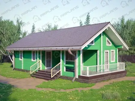 Проект бани Б-019 (68.70 кв.м)