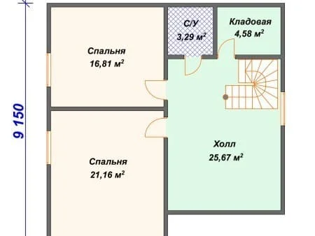 Проект дома А-003 (143.16 кв.м)