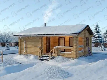 Проект бани Б-005 (42.00 кв.м)