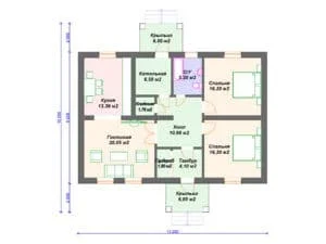 Проект дома К-238 (107.95 кв.м)