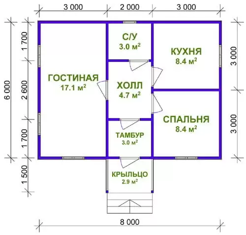 Дом из бруса «Богдан»