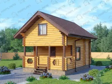 Проект бани Б-048 (66.59 кв.м)