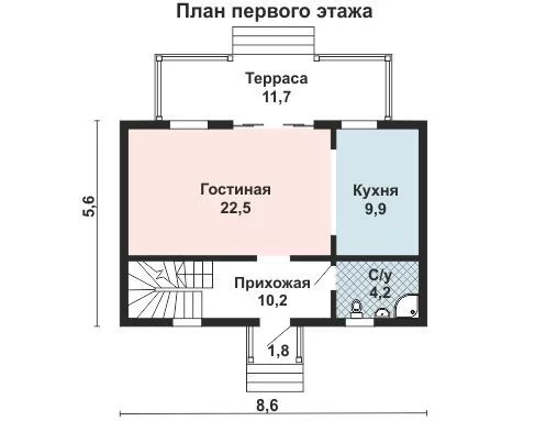 Дом ПБ 102,1 кв.м.