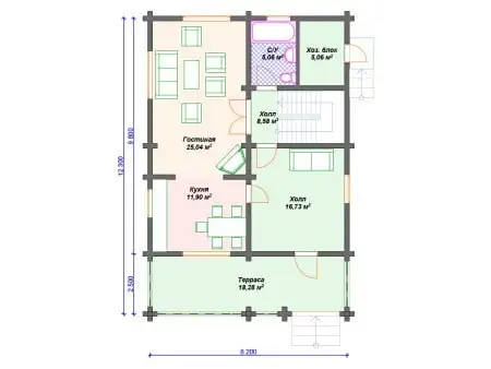 Проект дома ДС-093 (162.03 кв.м)