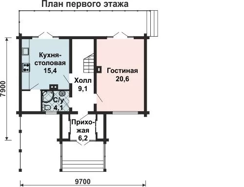 Дом ПБ 116,1 кв.м.