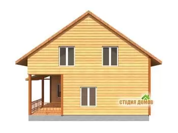 Жилой дом из бруса №6 9x12 м