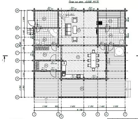 Проект дома из бруса №995 РП