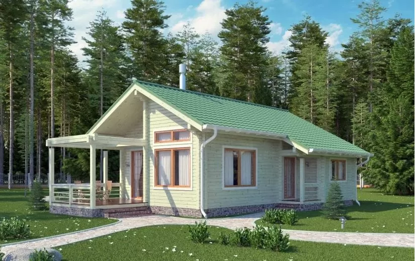 Проект дома из бруса №553
