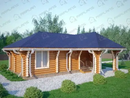 Проект бани Б-029 (50.38 кв.м)