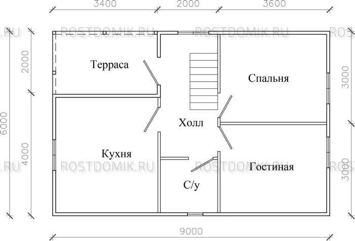 ДОМ ЮЖНЫЙ 6Х9