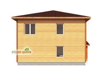 Жилой дом из бруса №1 9x11,4 м