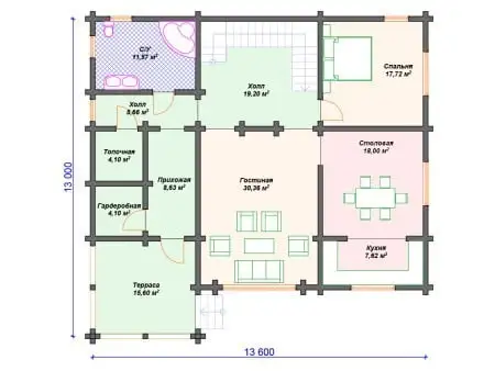 Проект дома ДС-054 (257.08 кв.м)