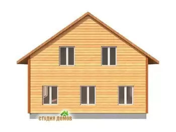 Жилой дом из бруса №6 9x12 м