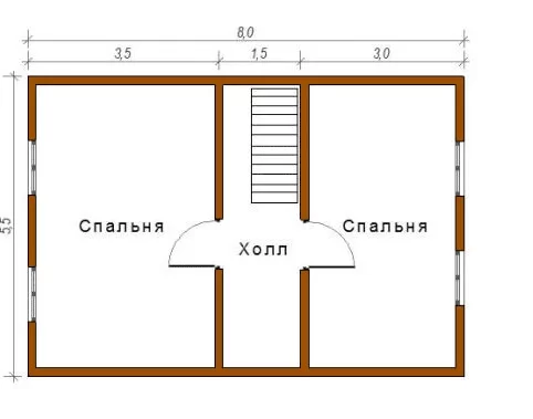 Дом 8х8 К2П2